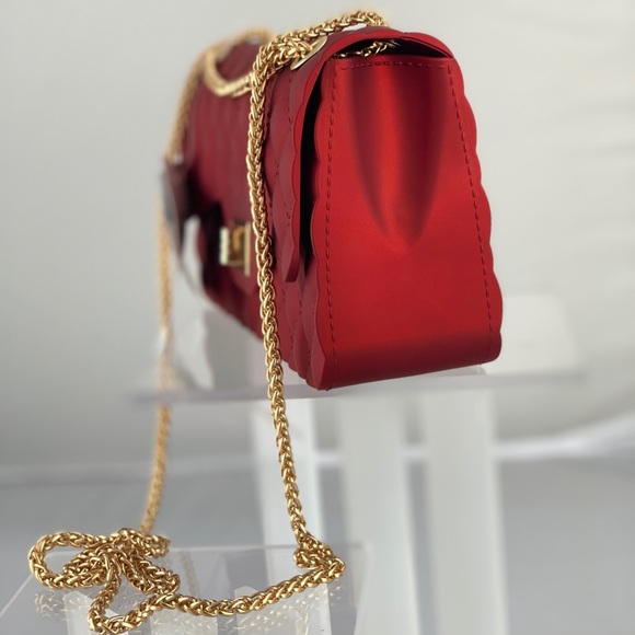 Red Jelly Handbag Crossed body Purse - Picture 6 of 8